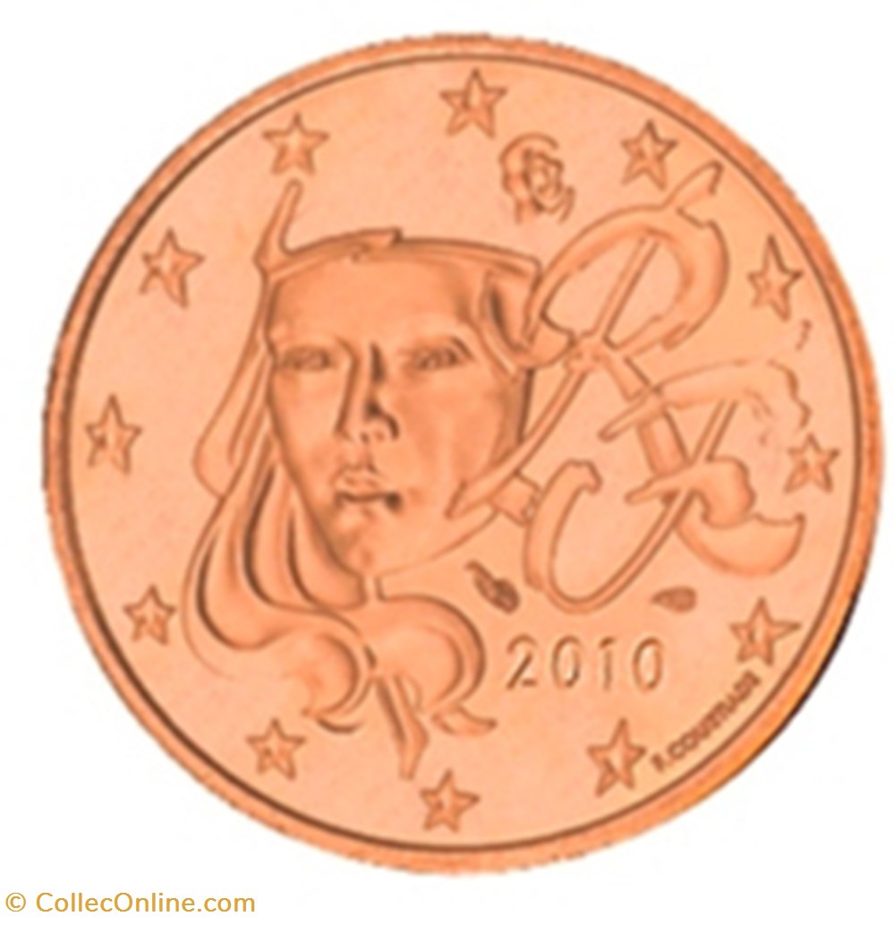 monnaies euros 2010 2 cent france
