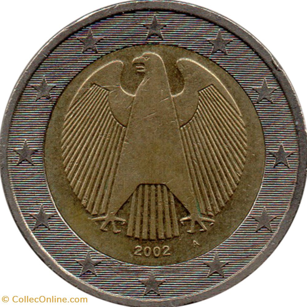 2002 - 2 euros A - Allemagne monnaies 2002 2 euros a allemagne