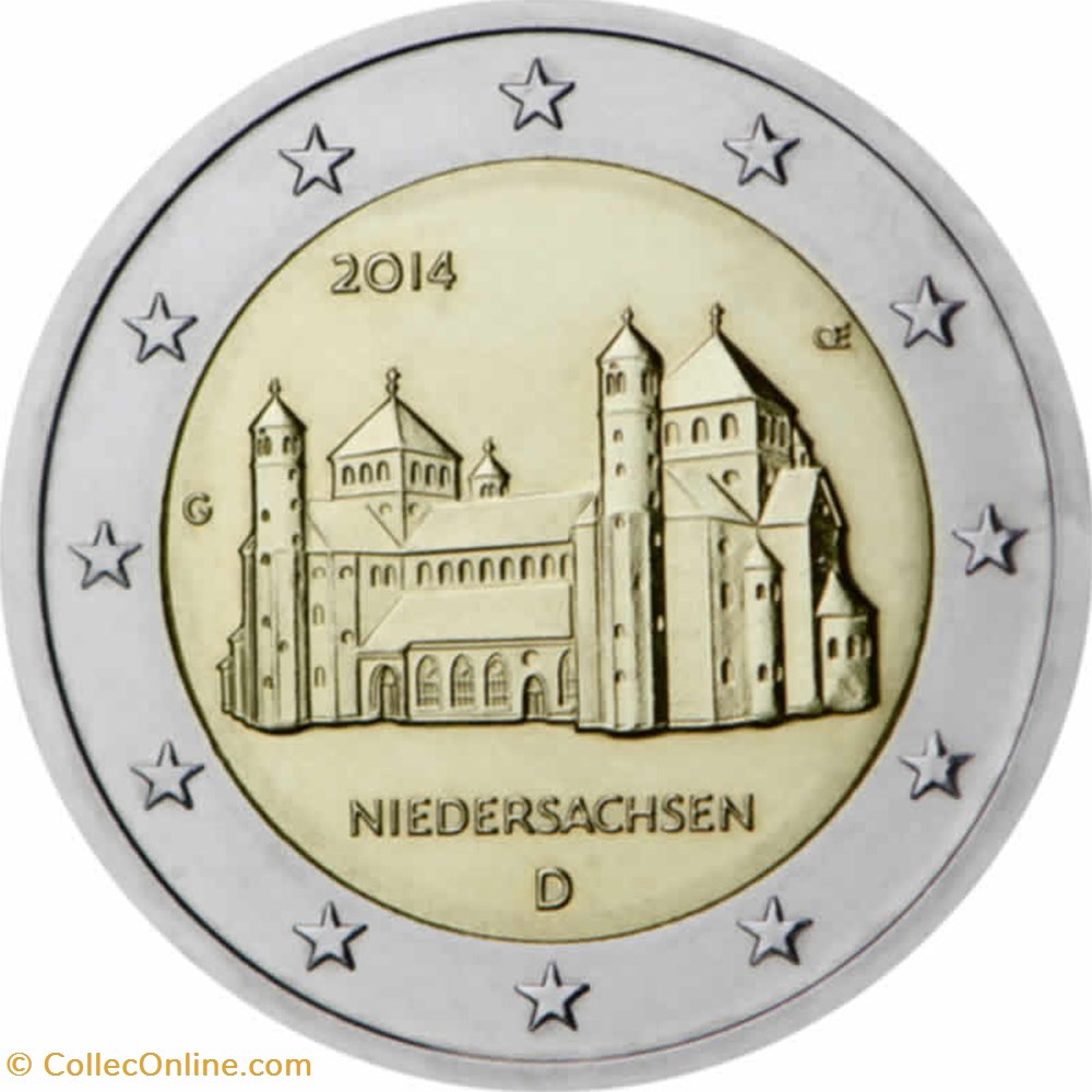 monnaies 2014 2 euros d allemagne commemorative basse saxe