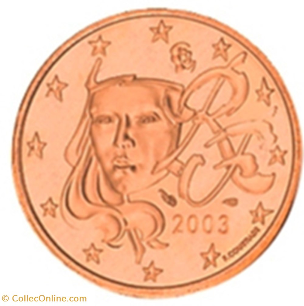 monnaies euros 2003 1 cent france
