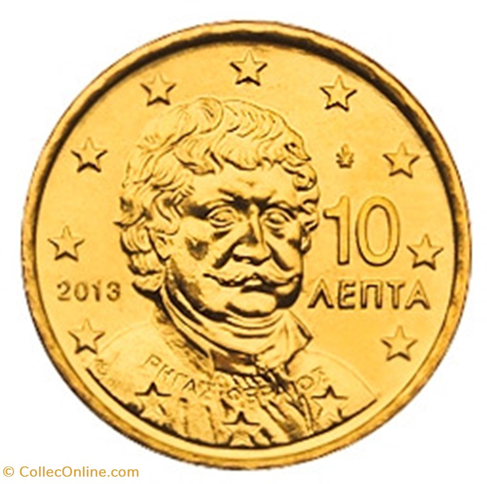 2013 - 10 cents - Grèce monnaies euros a 2013 10 cents grece
