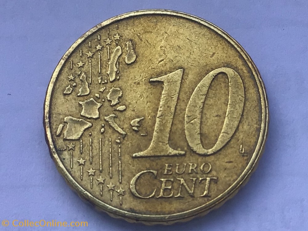 monnaies euros a 2002 10 cent luxembourg