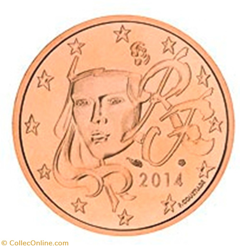 monnaies euros 2014 1 cent france