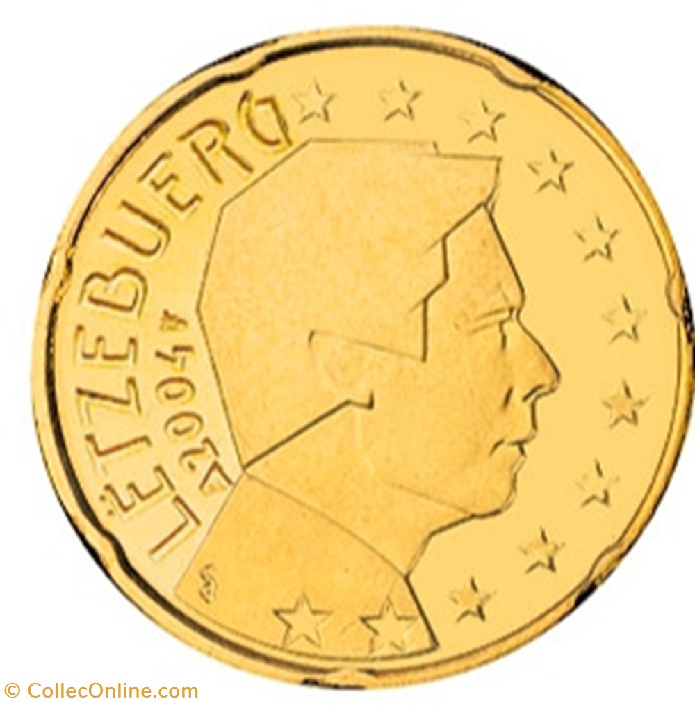 2004 - 20 cents - Luxembourg monnaies euros a 2004 20 cents luxembourg