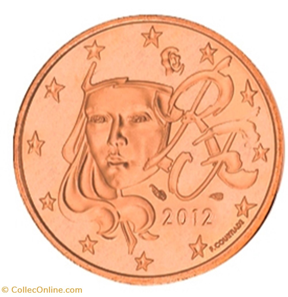 monnaies euros 2012 5 cent france