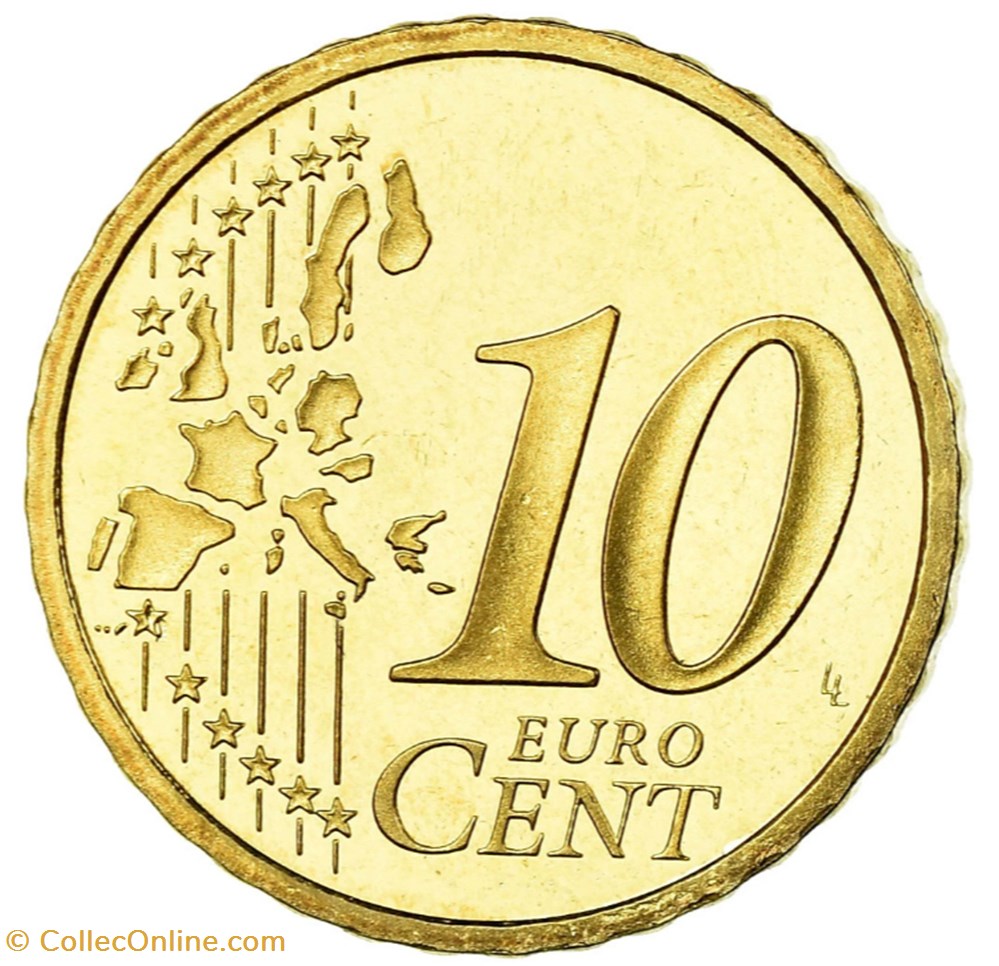 monnaies euros 2000 10 cent france