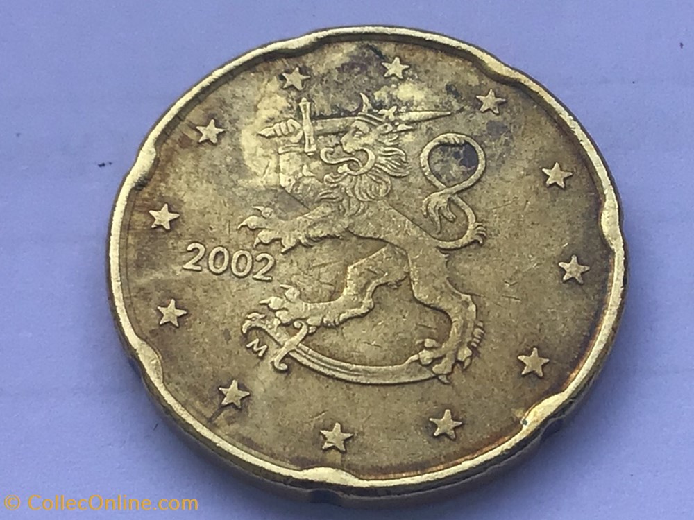 2002 - 20 cent - Finlande monnaies euros 2002 20 cent finlande