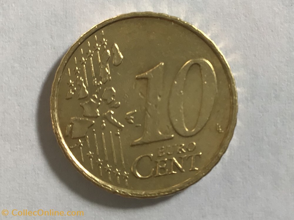 1999 - 10 cent - Pays-Bas monnaies euros 1999 10 cent pays bas