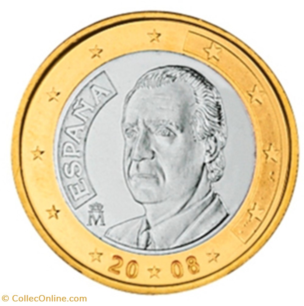 monnaies euros 2008 1 euro espagne