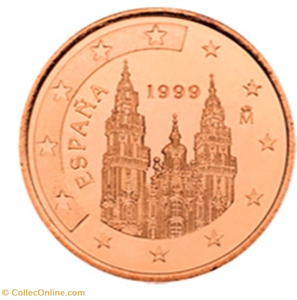 1999 - 2 cents - Espagne monnaies euros 1999 2 cents espagne