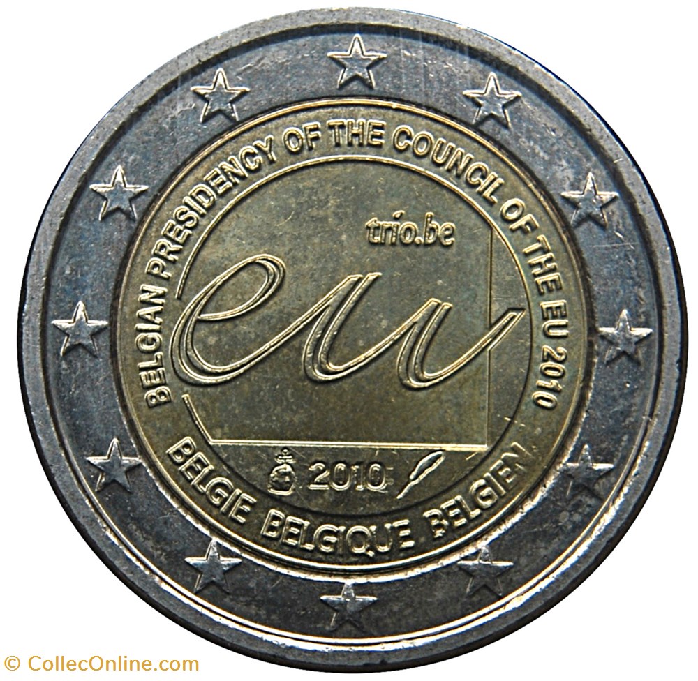 2010 - 2 euros - Belgique - commémorative Présidence belge de l'Union européenne au 2e semestre 2010 monnaies 2010 2 euros belgique commemorative presidence belge de union europeenne au 2e semestre 2010