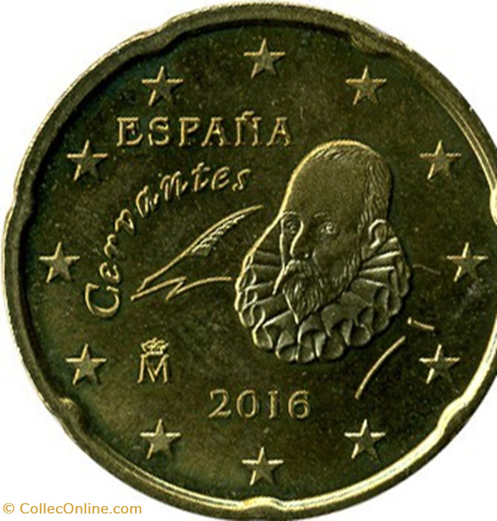 2016 - 20 cents - Espagne monnaies euros 2016 20 cents espagne