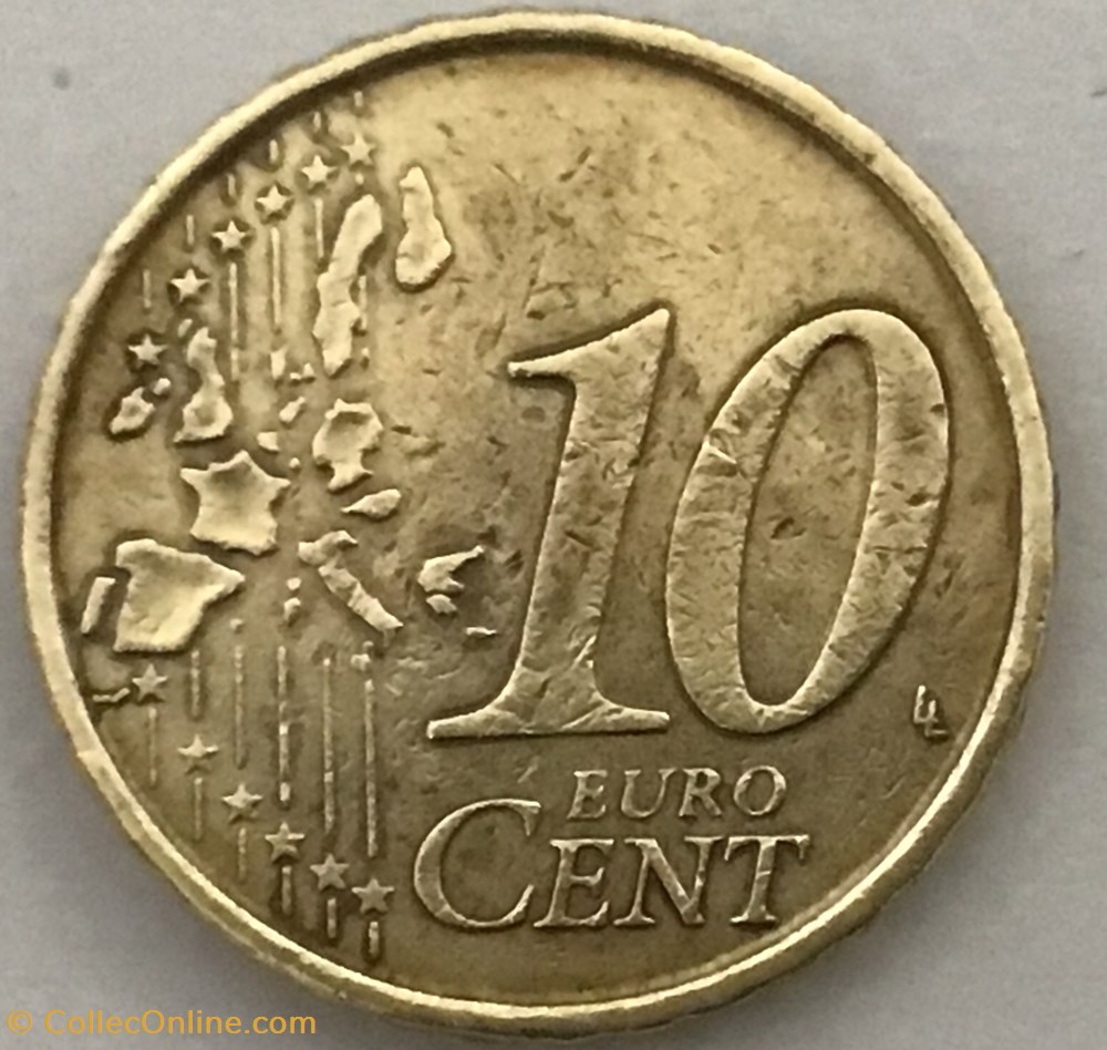 1999 - 10 cent - Espagne monnaies euros belgique 1999 10 cent espagne