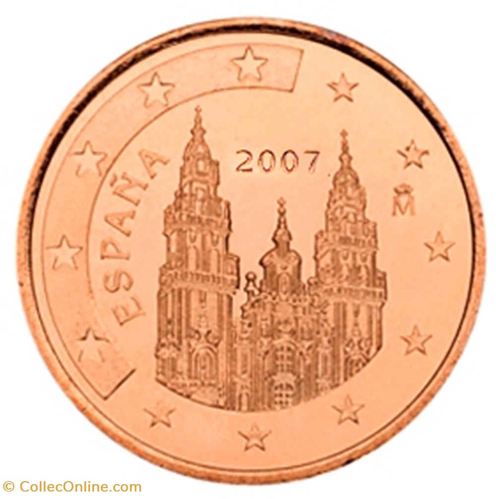 2007- 5 cent - Espagne monnaies euros 2007 5 cent espagne