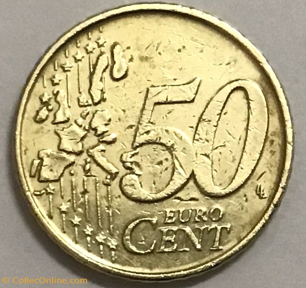 2004 - 50 cent - Belgique monnaies euros a 2004 50 cent belgique