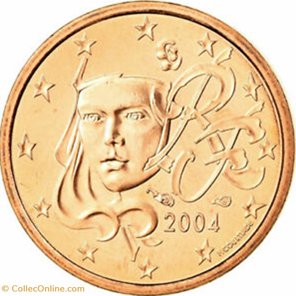 2004 - 1 cent - France monnaies euros 2004 1 cent france