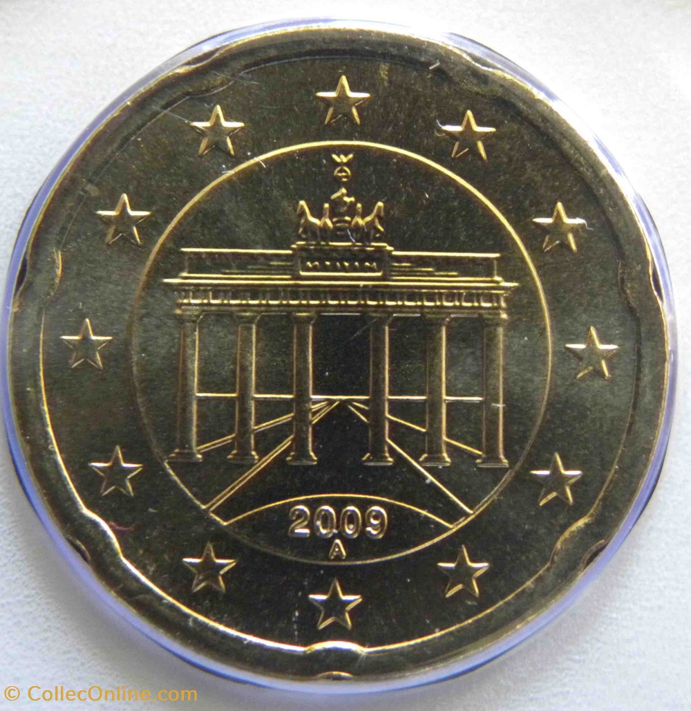 2009 - 20 cents D- Allemagne monnaies euros 2009 20 cents d allemagne