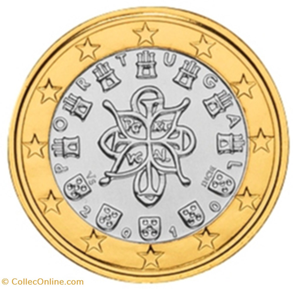 monnaies euros 2010 1 euro portugal