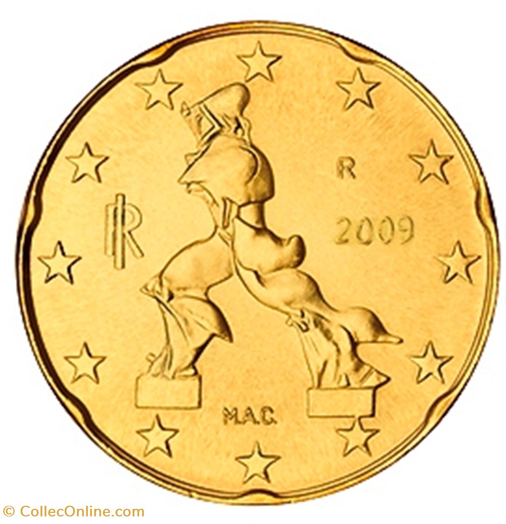 monnaies euros 2009 20 cents italie