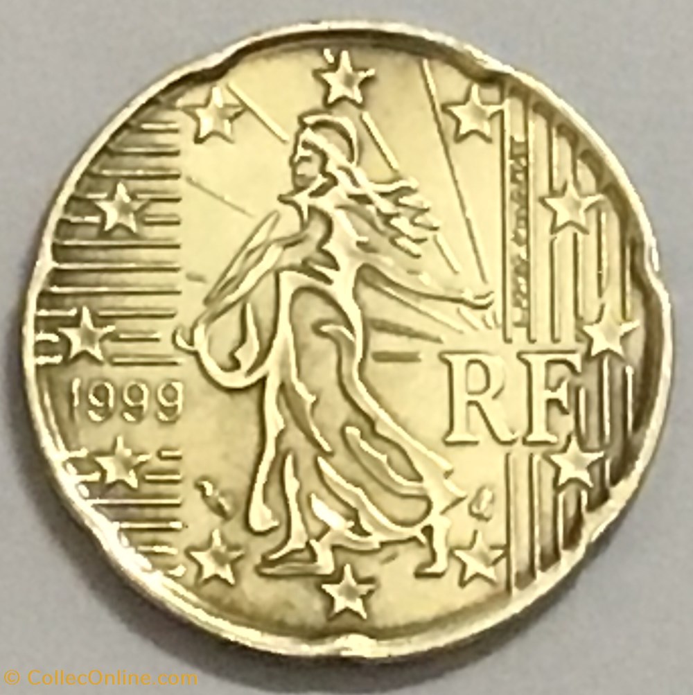 1999 - 20 cents - France monnaies euros 1999 20 cents france