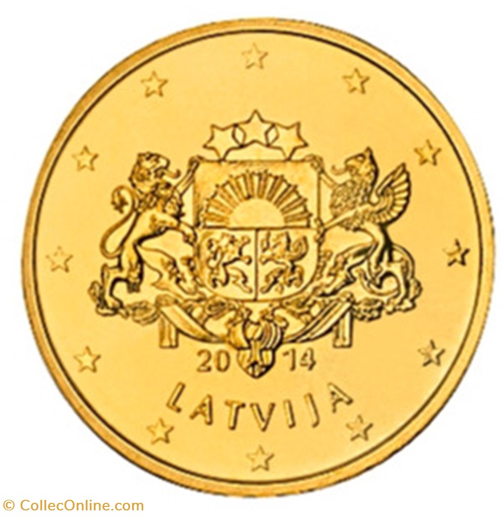 monnaies euros a france 2014 50 cents lettonie