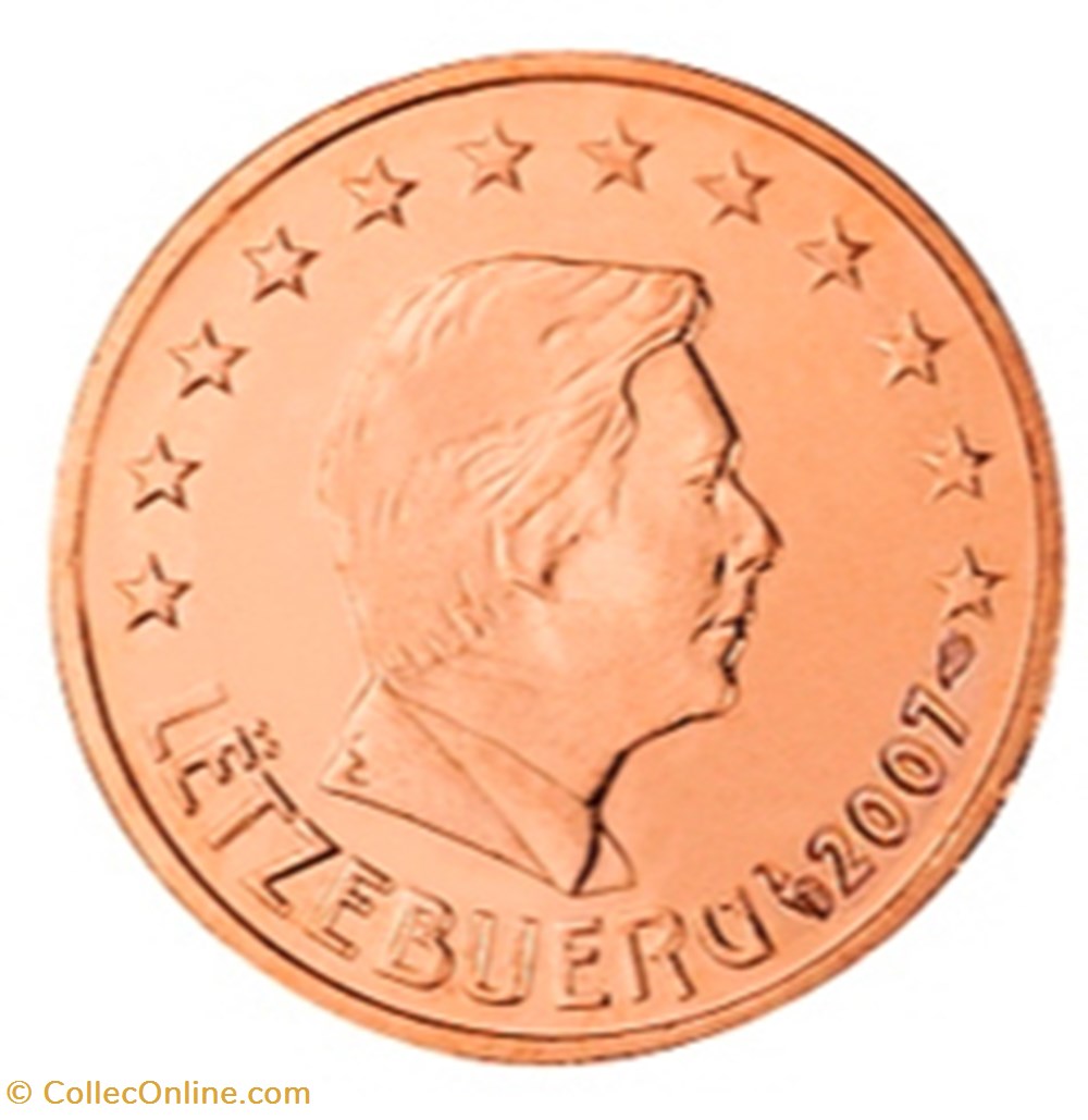 monnaies euros a 2007 2 cent luxembourg