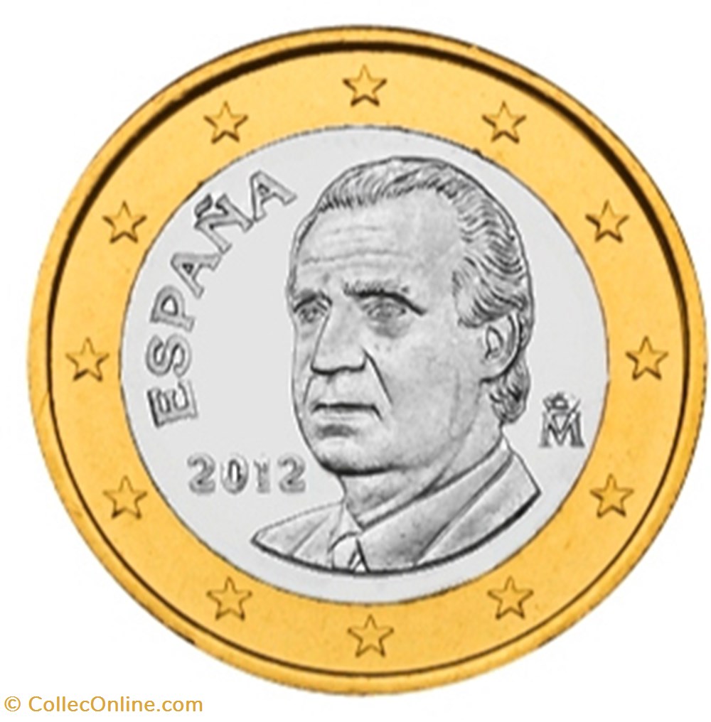 monnaies euros 2012 1 euro espagne