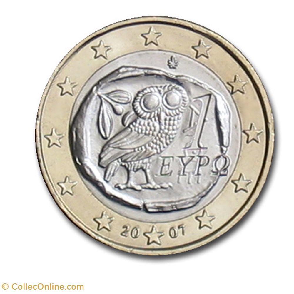Euro Fauté – 1 Euro Grèce 2007 – La Monnaie