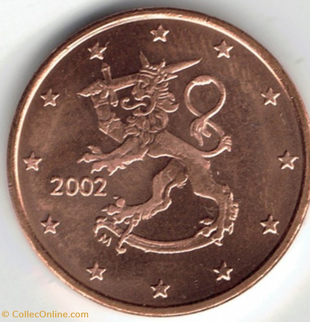 monnaies euros 2002 1 cent finlande