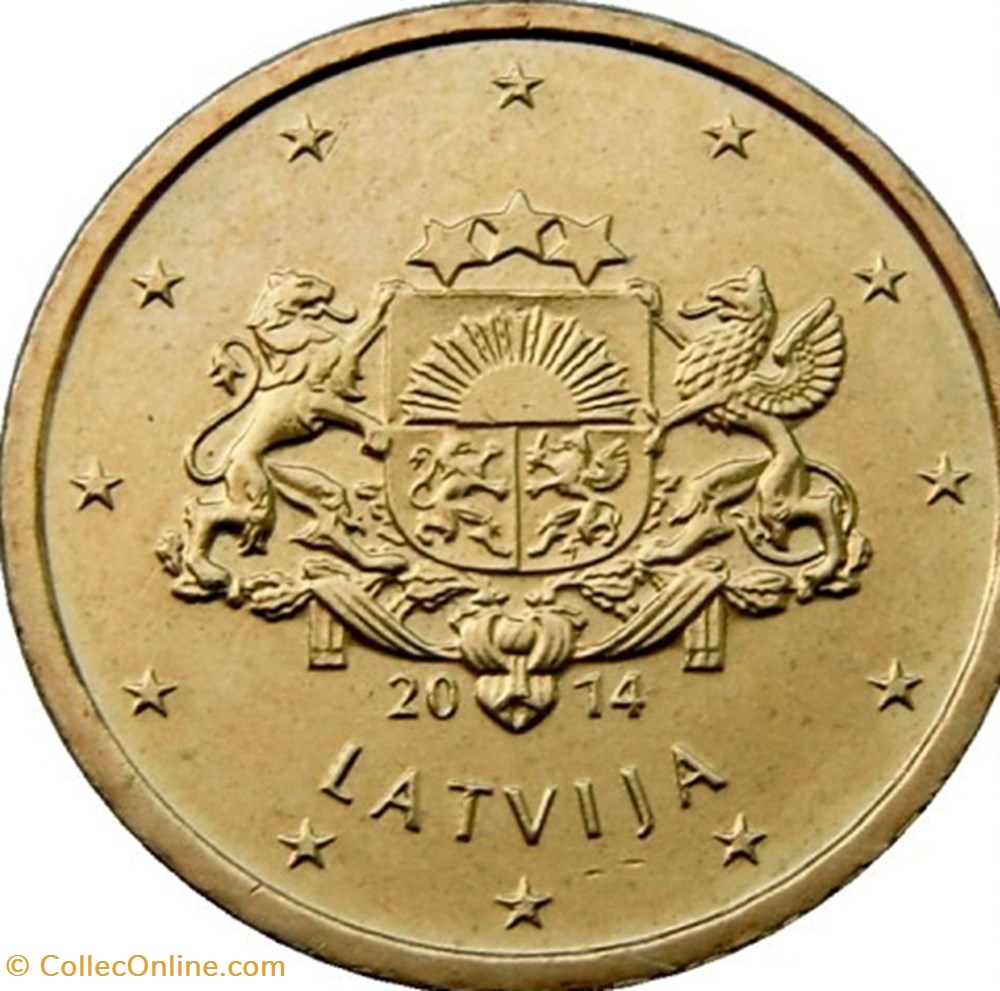 2014 - 10 cents - Lettonie monnaies euros a 2014 10 cents lettonie