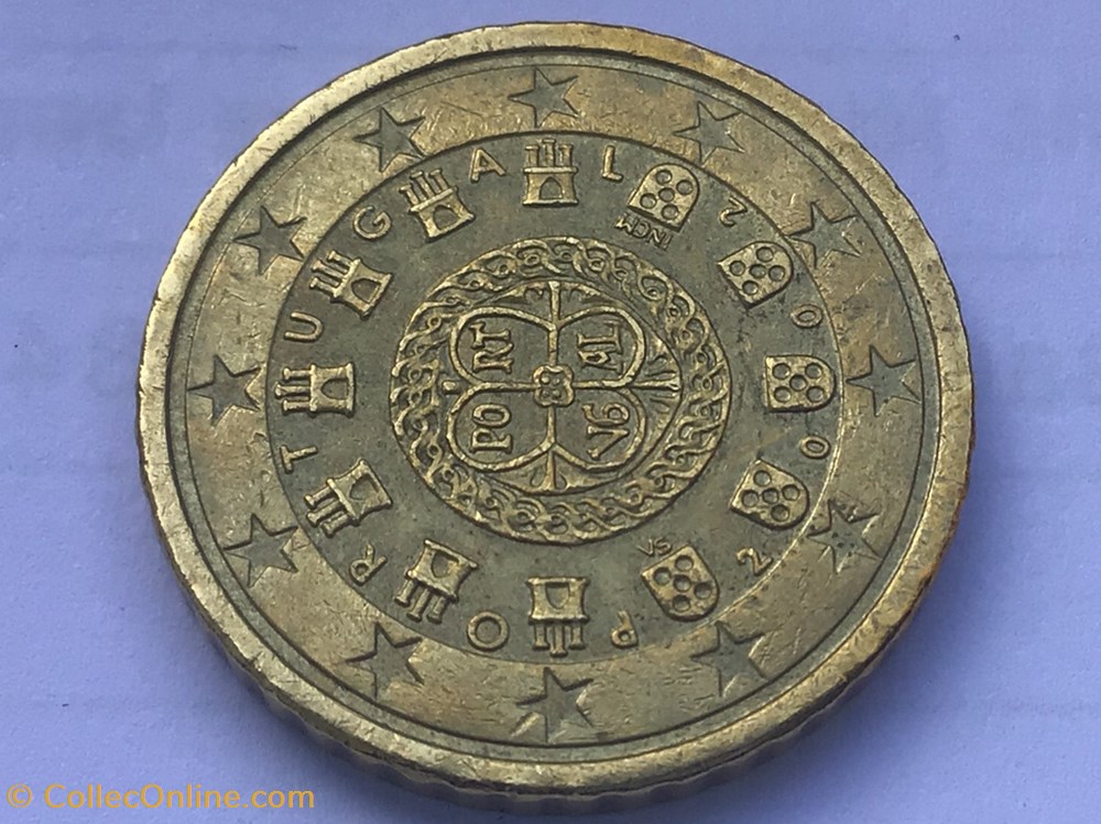 monnaies euros 2002 50 cents portugal