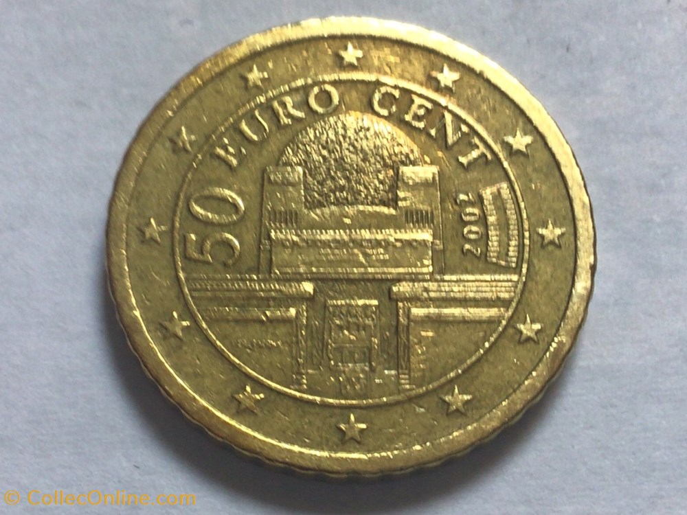 2002 - 50 cents - Autriche monnaies euros 2002 50 cents autriche