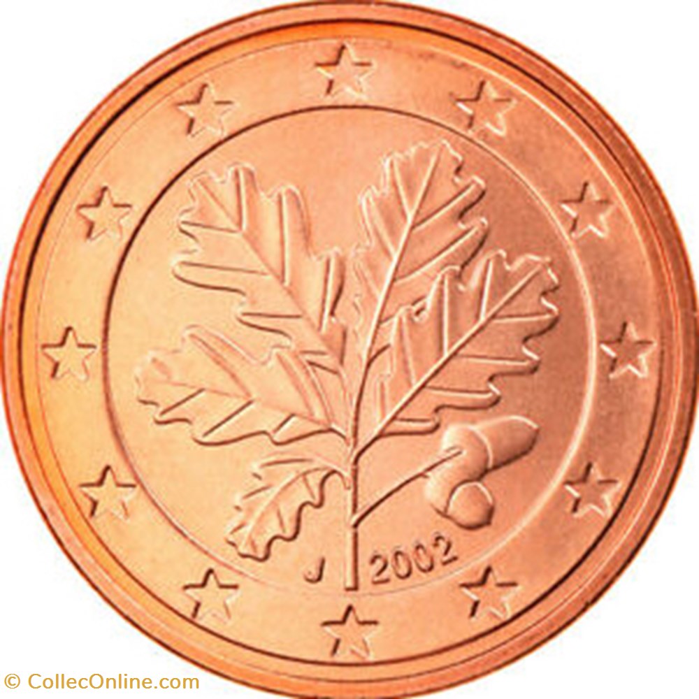 2002 - 5 cent J- Allemagne monnaies euros 2002 5 cent j allemagne