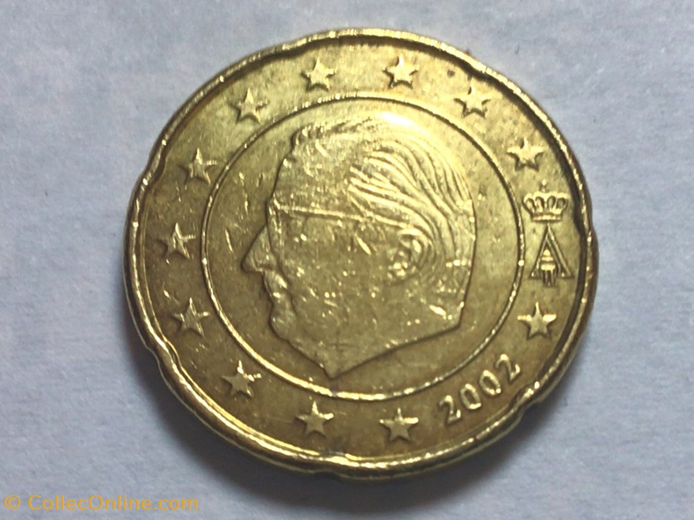 2002 - 20 cent - Belgique monnaies euros a 2002 20 cent belgique