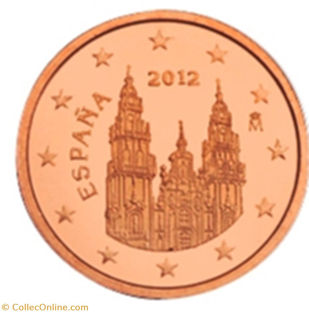 2012 - 1 cent - Espagne monnaies euros 2012 1 cent espagne