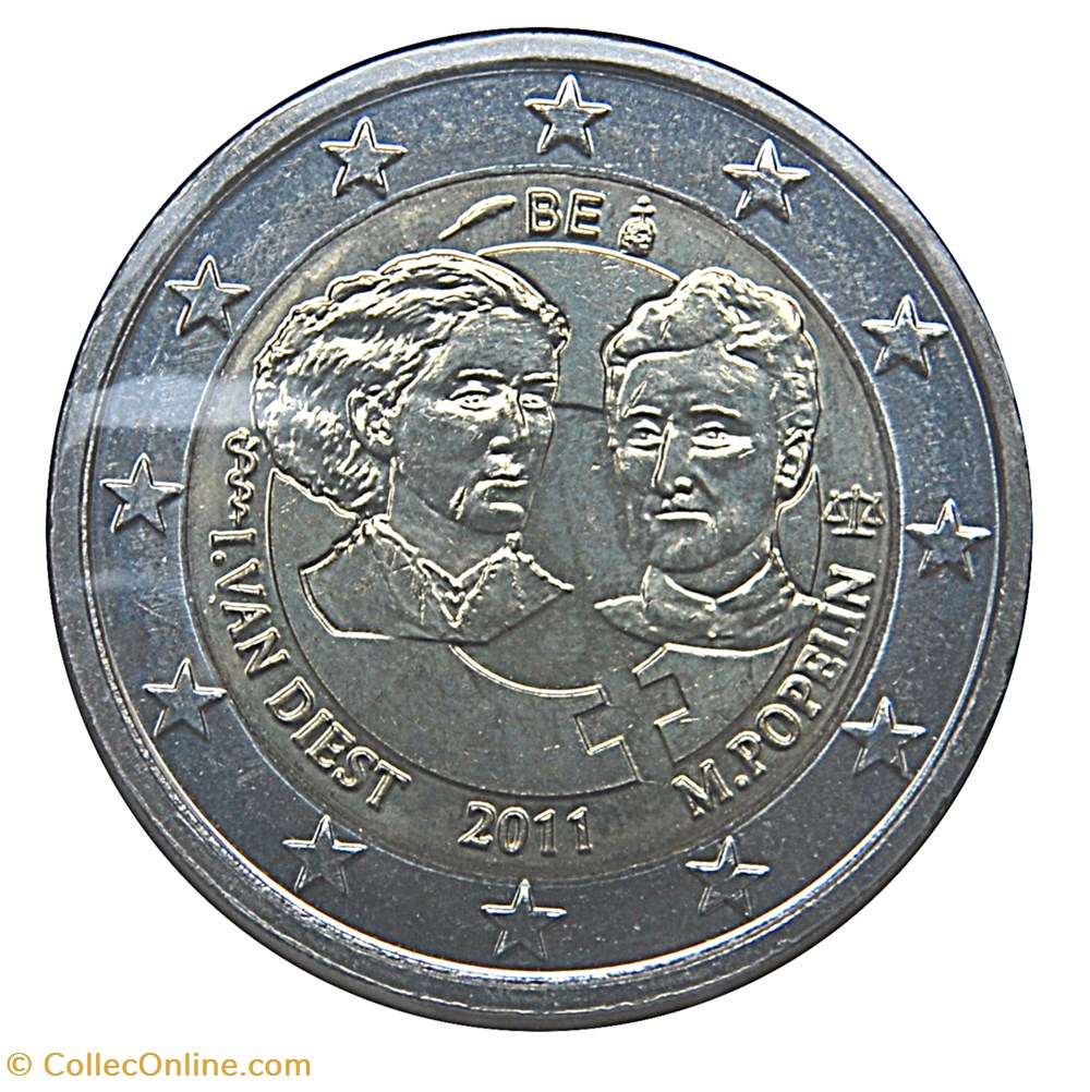 2011 - 2 euros - Belgique - commémorative Centenaire de la Journée des droits de la femme monnaies 2011 2 euros belgique commemorative centenaire de la journee des droits de la femme