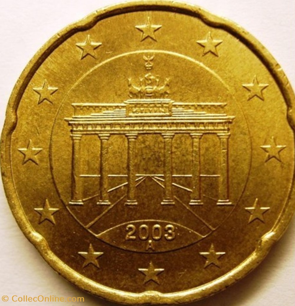 2003 - 20 cent A - Allemagne monnaies euros 2003 20 cent a allemagne