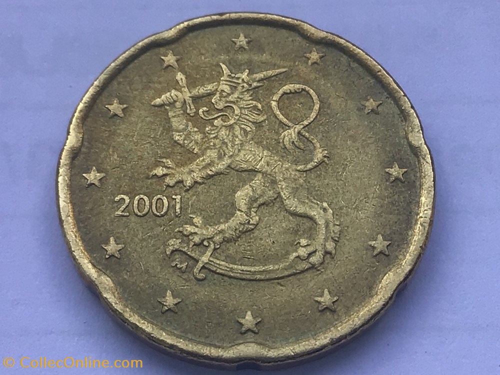 2001 - 20 cent - Finlande monnaies euros 2001 20 cent finlande