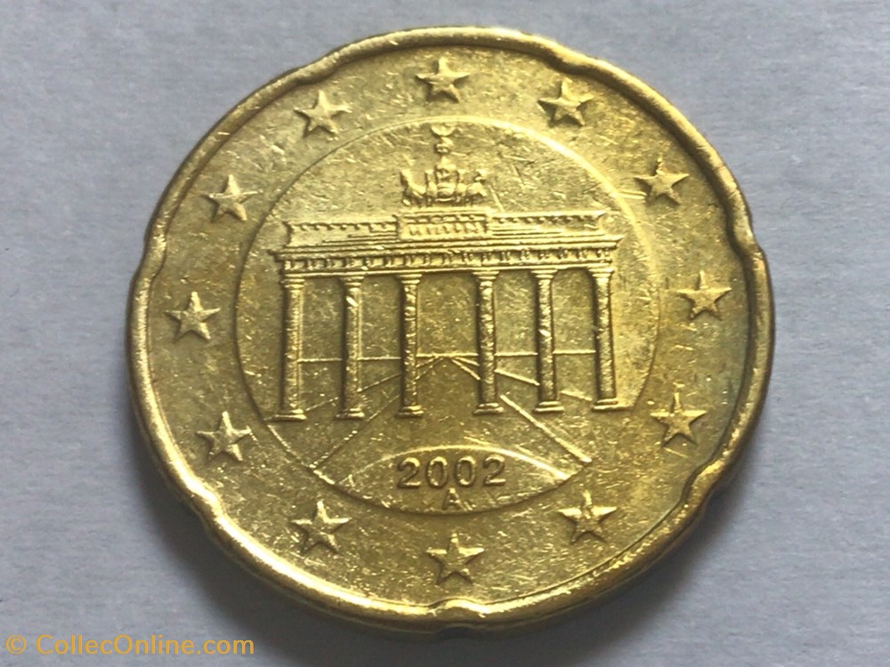 2002 - 20 cent A - Allemagne monnaies euros 2002 20 cent a allemagne