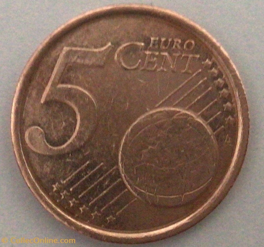 monnaies euros 2001 5 cent espagne