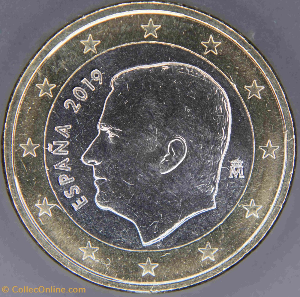 monnaies euros 2019 1 euro espagne