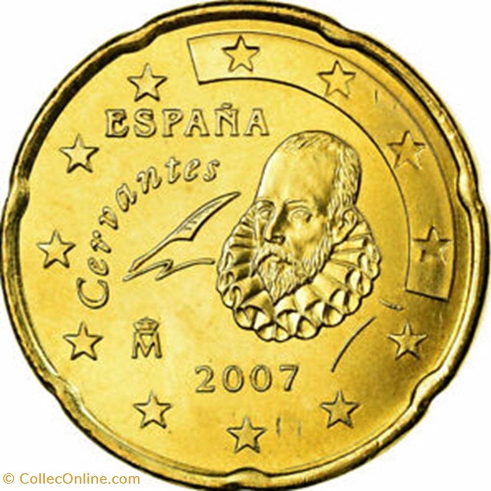 2007 - 20 cents - Espagne monnaies euros 2007 20 cents espagne