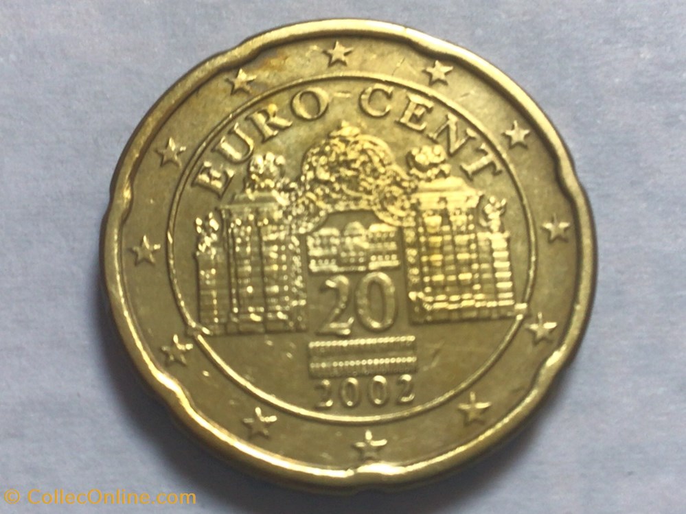 2002 - 20 cents - Autriche monnaies euros 2002 20 cents autriche