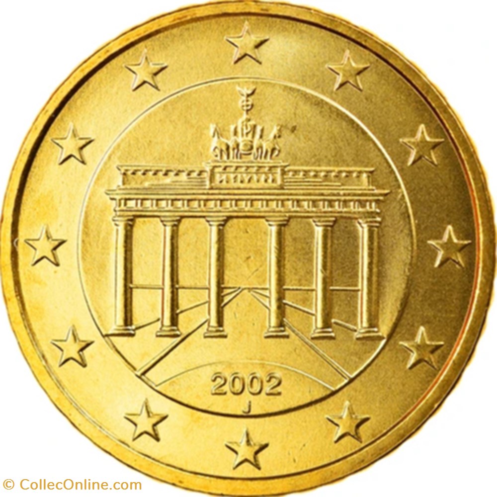 2002 - 50 cents D - Allemagne monnaies euros 2002 50 cents d allemagne