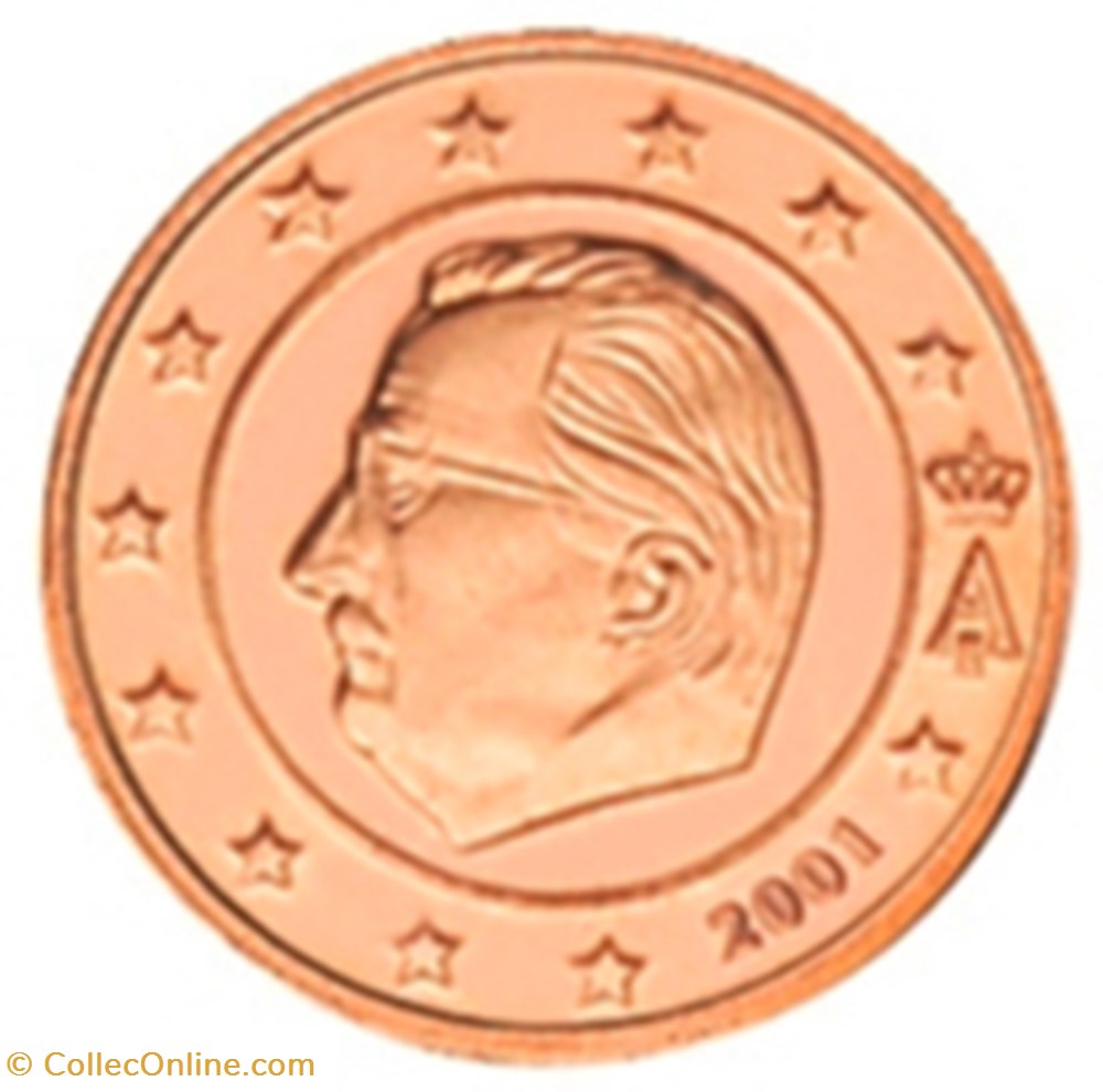 2001 - 1 cent - Belgique monnaies euros a 2001 1 cent belgique