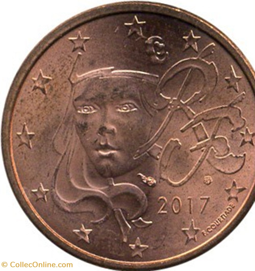 monnaies euros 2017 5 cent france