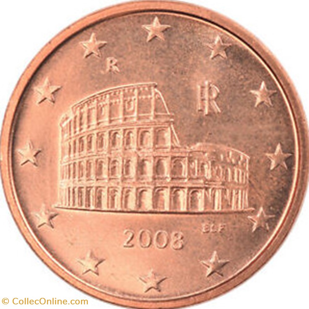 2008 - 5 cents - Italie monnaies euros 2008 5 cents italie