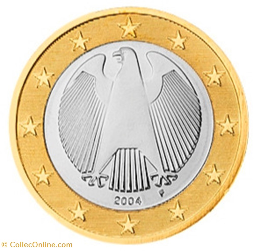 2004 - 1 euro F - Allemagne monnaies euros 2004 1 euro f allemagne