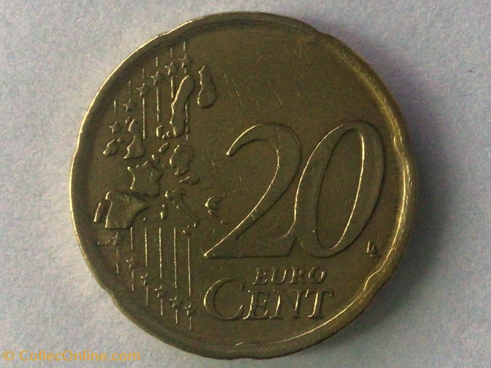 2001 - 20 cents - Espagne monnaies euros 2001 20 cents espagne