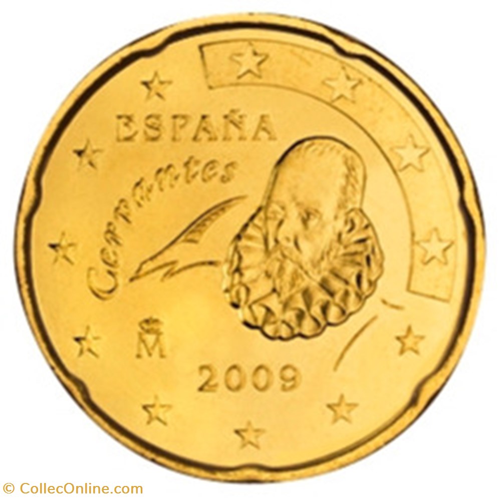 monnaies euros 2009 20 cents espagne